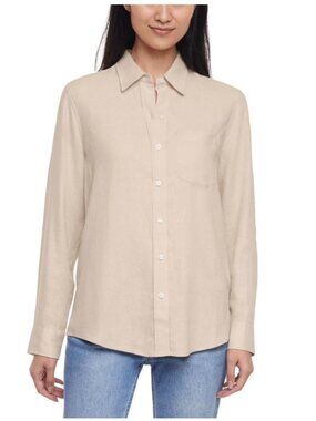 Gap Women's Linen Blend Button-Down Shirt